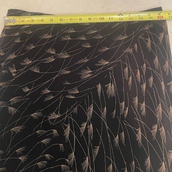 Max Studio – Black & Tan Midi Skirt – LARGE - Picture 6 of 8